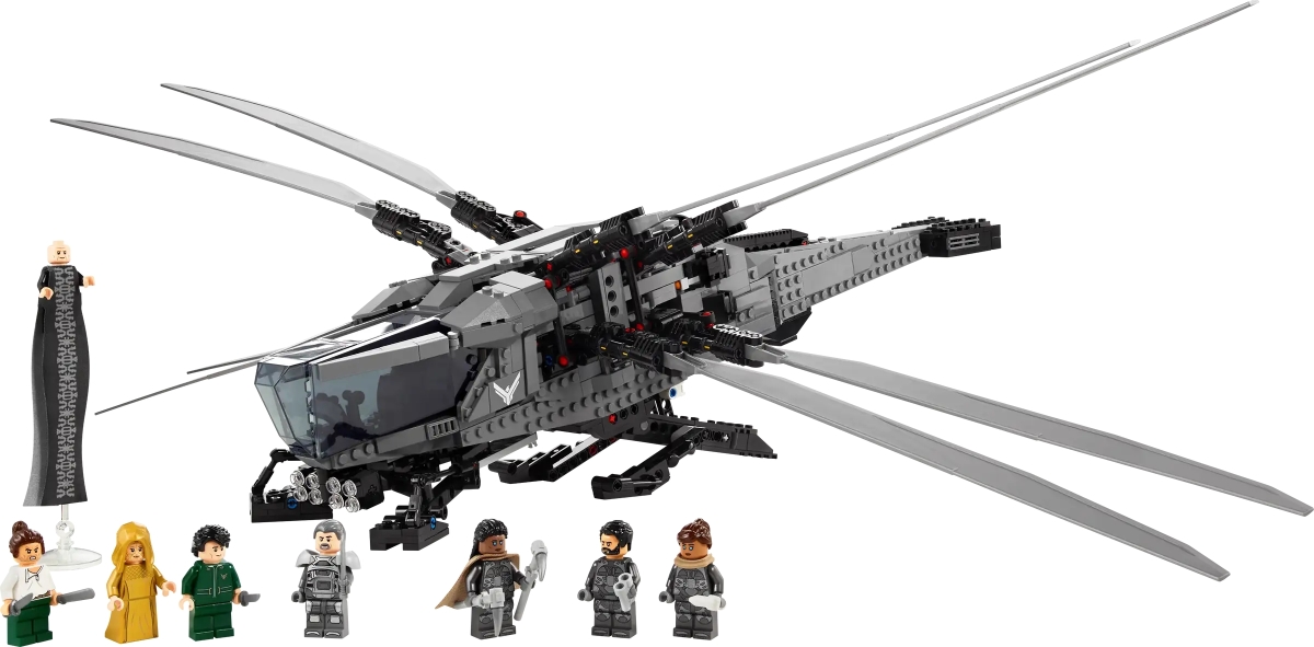 LEGO 10327 Icons 系列《沙丘》亞崔迪皇家撲翼機(Atreides Royal Ornithopter)可展開、收闔、拍動的機翼再現!