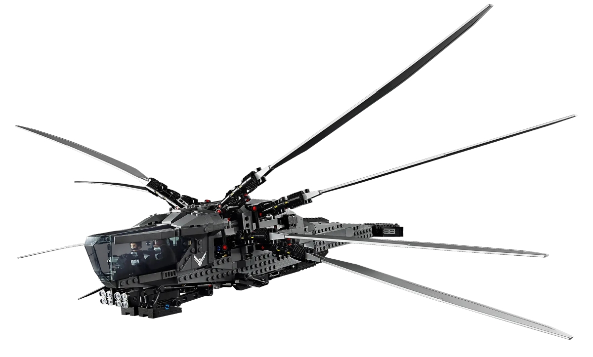 LEGO 10327 Icons 系列《沙丘》亞崔迪皇家撲翼機(Atreides Royal Ornithopter)可展開、收闔、拍動的機翼再現!