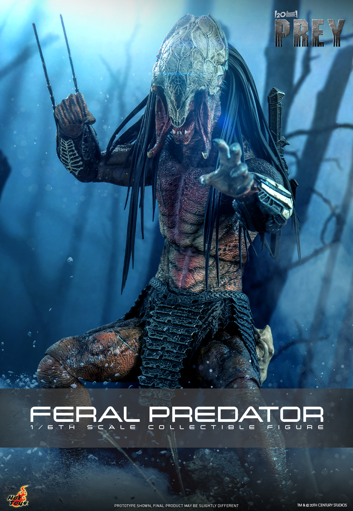 Hot Toys《終極戰士：獸獵者》野性終極戰士（Feral Predator）1/6 比例收藏級人偶 傾力刻畫出的最醜容顏！