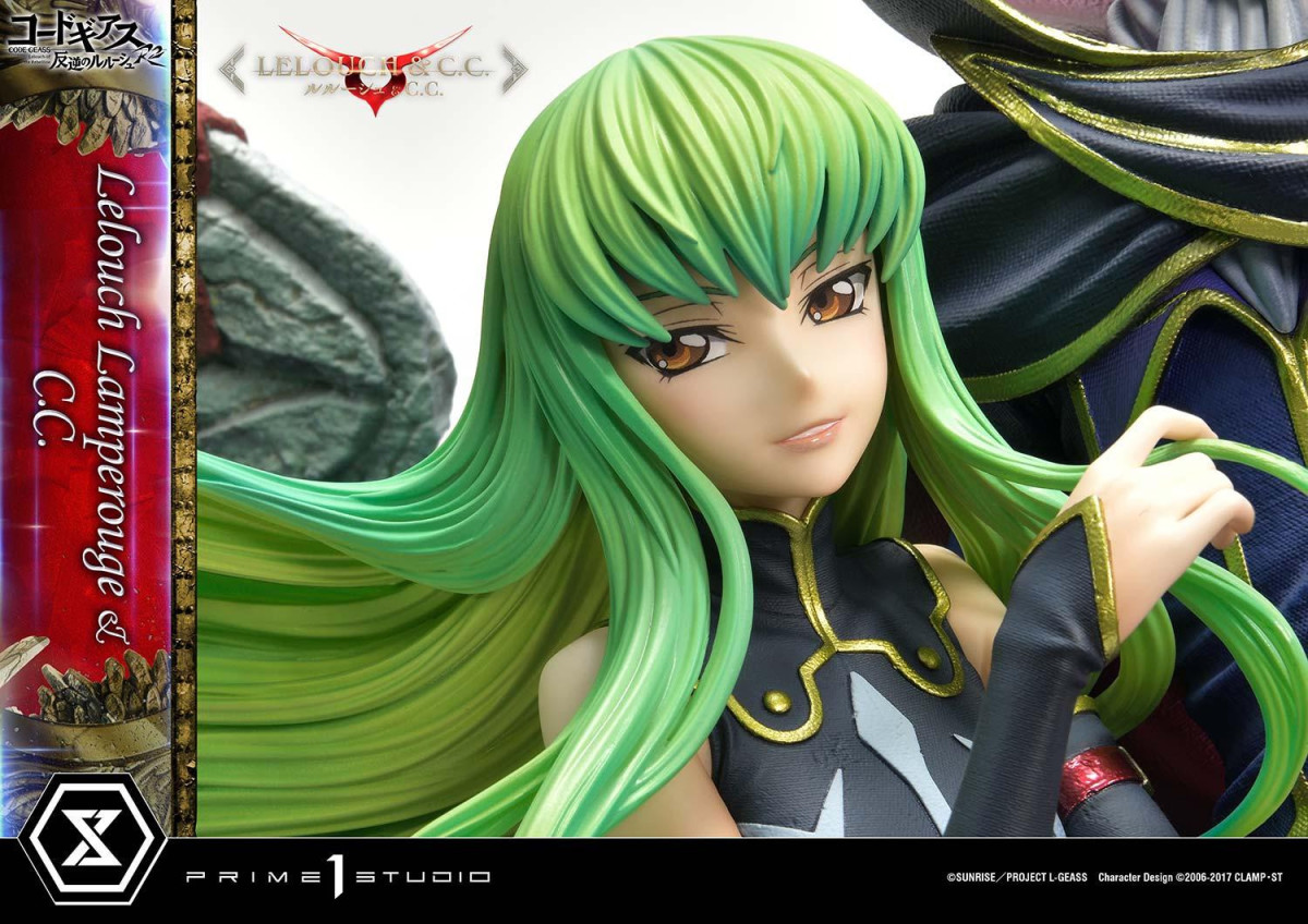 皇帝與魔女！Prime 1 Studio《Code Geass 反叛的魯路修》魯路修·蘭佩洛基&amp;C.C 立體人形雕像 BONUS版