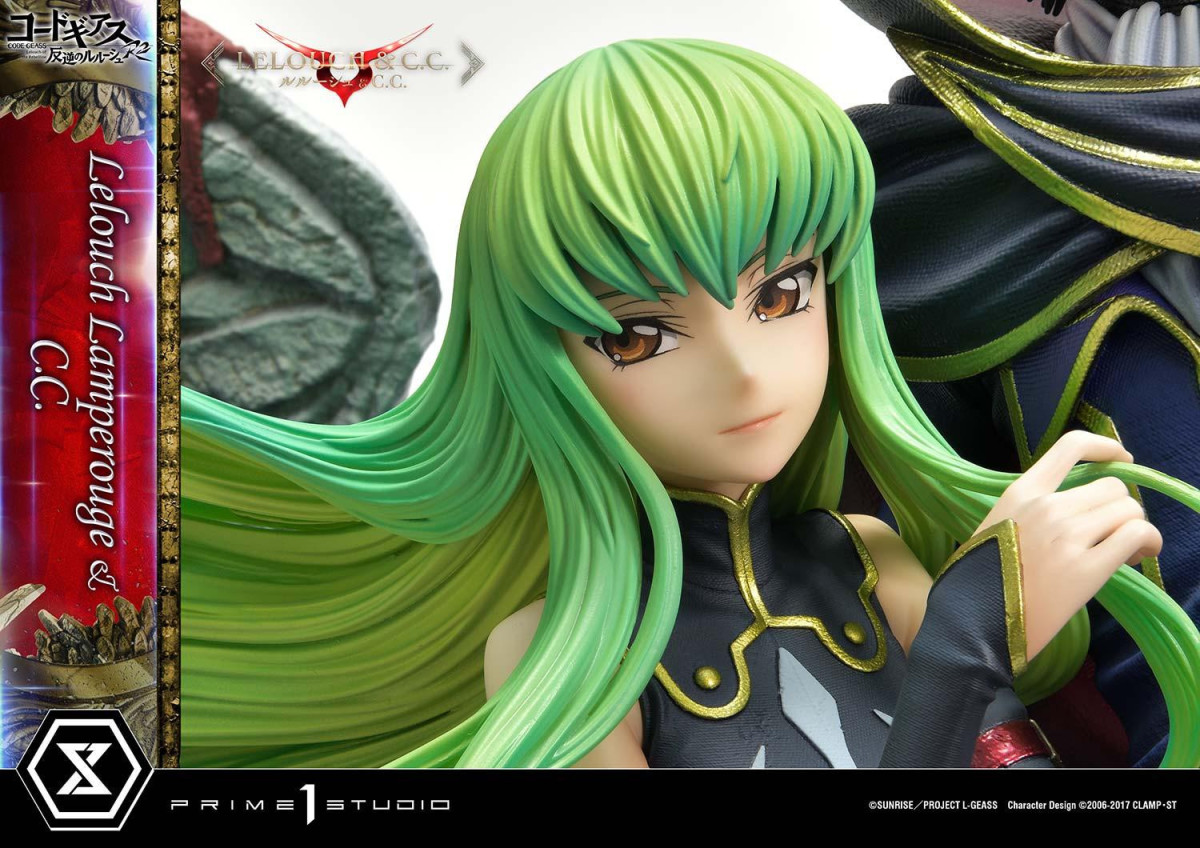 皇帝與魔女！Prime 1 Studio《Code Geass 反叛的魯路修》魯路修·蘭佩洛基&amp;C.C 立體人形雕像 BONUS版