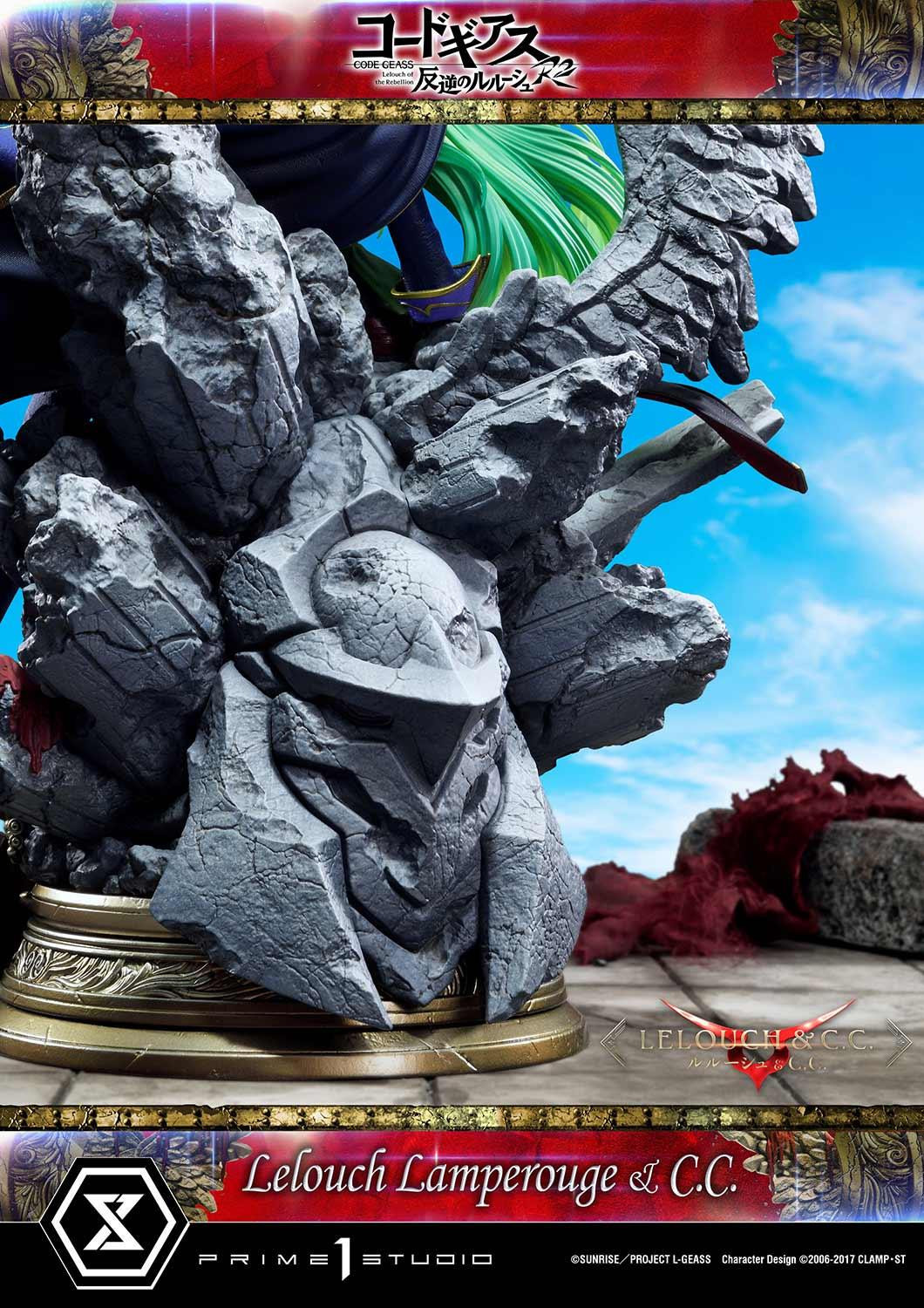 皇帝與魔女！Prime 1 Studio《Code Geass 反叛的魯路修》魯路修·蘭佩洛基&amp;C.C 立體人形雕像 BONUS版