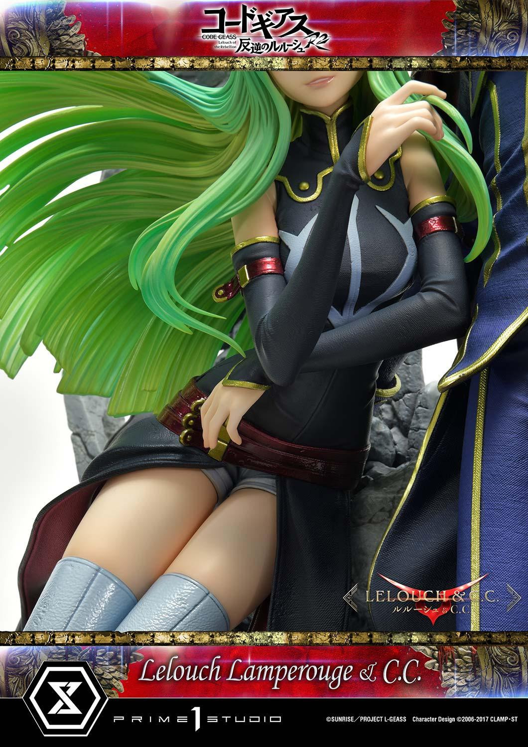 皇帝與魔女！Prime 1 Studio《Code Geass 反叛的魯路修》魯路修·蘭佩洛基&amp;C.C 立體人形雕像 BONUS版