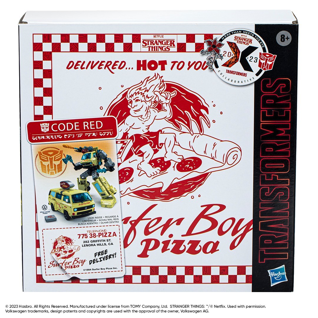 孩之寶 變形金剛 × 怪奇物語「紅色警戒」（Code Red）最速披薩外送員化身博派金剛！