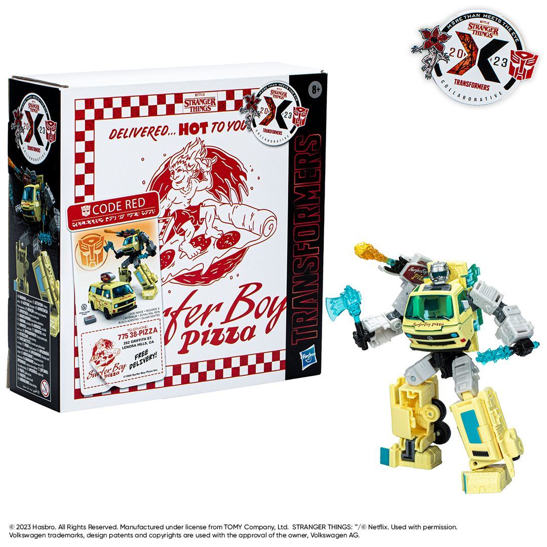 孩之寶 變形金剛 × 怪奇物語「紅色警戒」（Code Red）最速披薩外送員化身博派金剛！