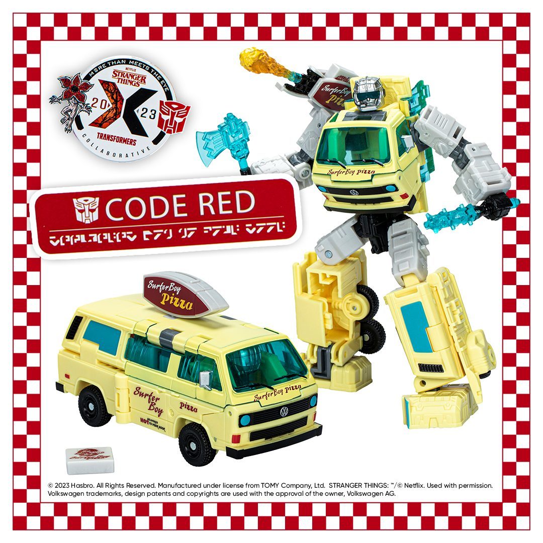 孩之寶 變形金剛 × 怪奇物語「紅色警戒」（Code Red）最速披薩外送員化身博派金剛！