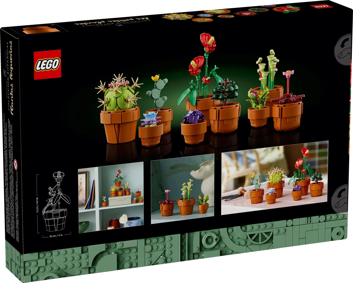 LEGO 10329 Icons 系列「迷你盆栽」（Tiny Plants）一次收錄九種植物，仙人掌超可愛！