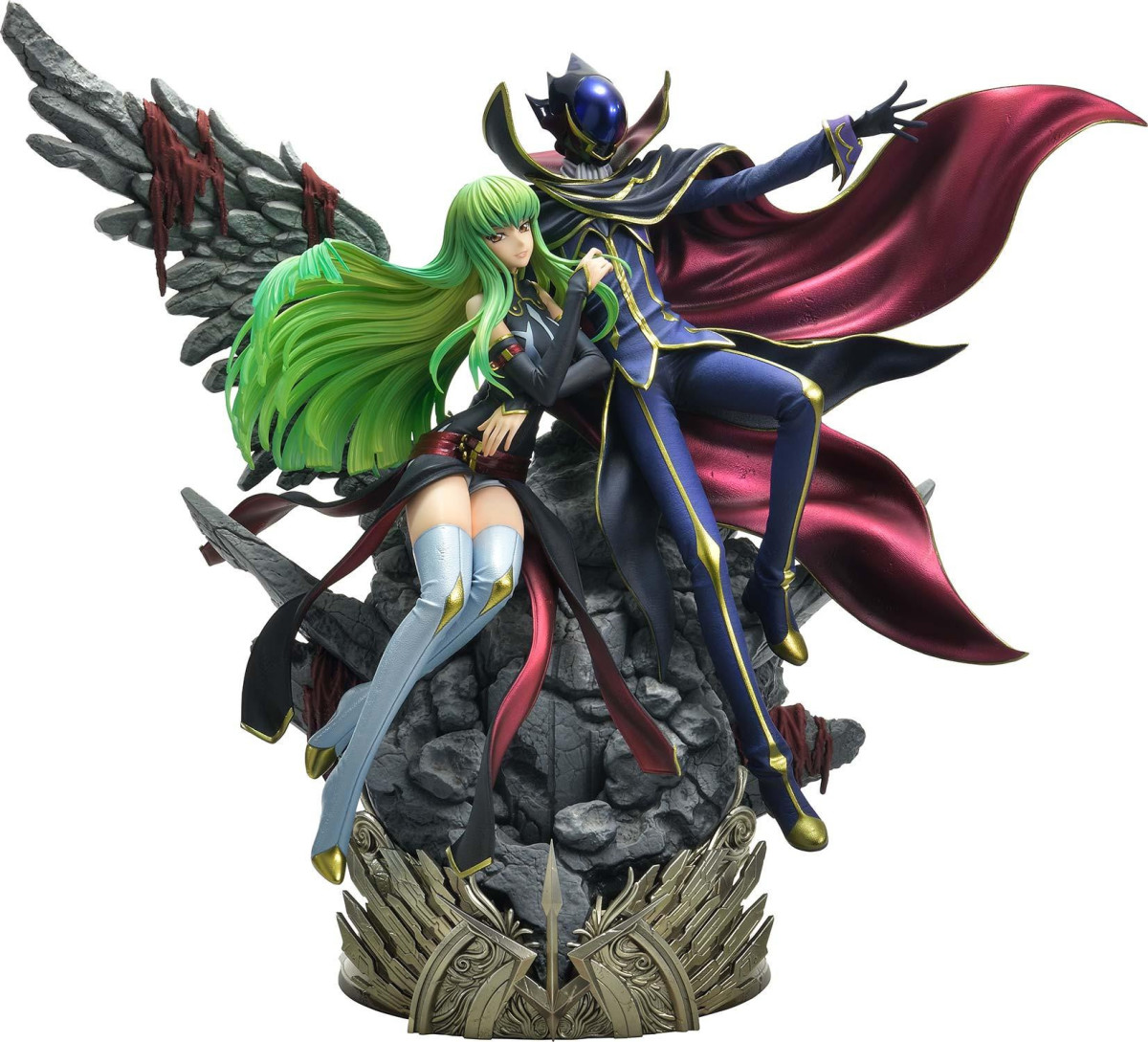 皇帝與魔女！Prime 1 Studio《Code Geass 反叛的魯路修》魯路修·蘭佩洛基&amp;C.C 立體人形雕像 BONUS版