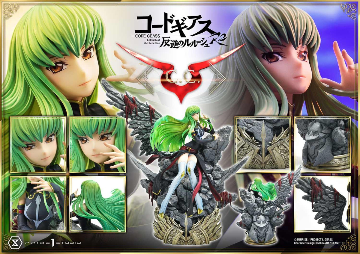 皇帝與魔女！Prime 1 Studio《Code Geass 反叛的魯路修》魯路修·蘭佩洛基&amp;C.C 立體人形雕像 BONUS版