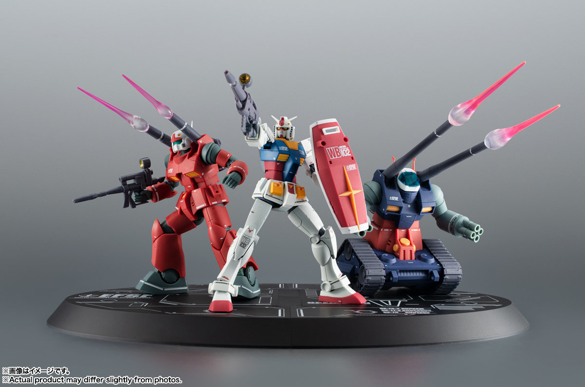 鋼彈、鋼加農、鋼坦克整組帶走『ROBOT魂  白色基地隊 MS 套組 ver. A.N.I.M.E.』追加原創機身標誌！