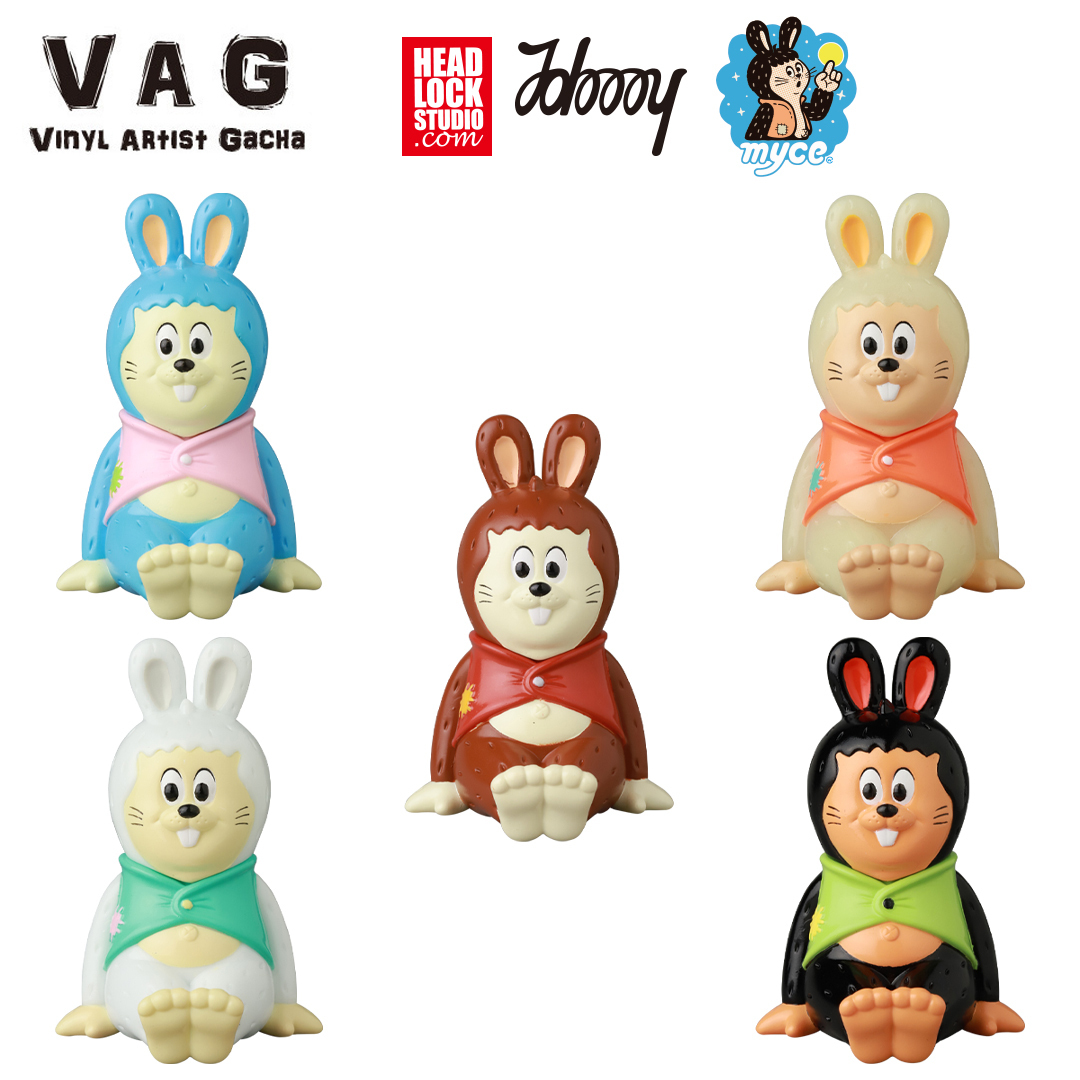 MEDICOM TOY VAG 轉蛋系列第 38 彈!W.C JOHNNY 大人氣角色「MYCE」坐姿立體化!