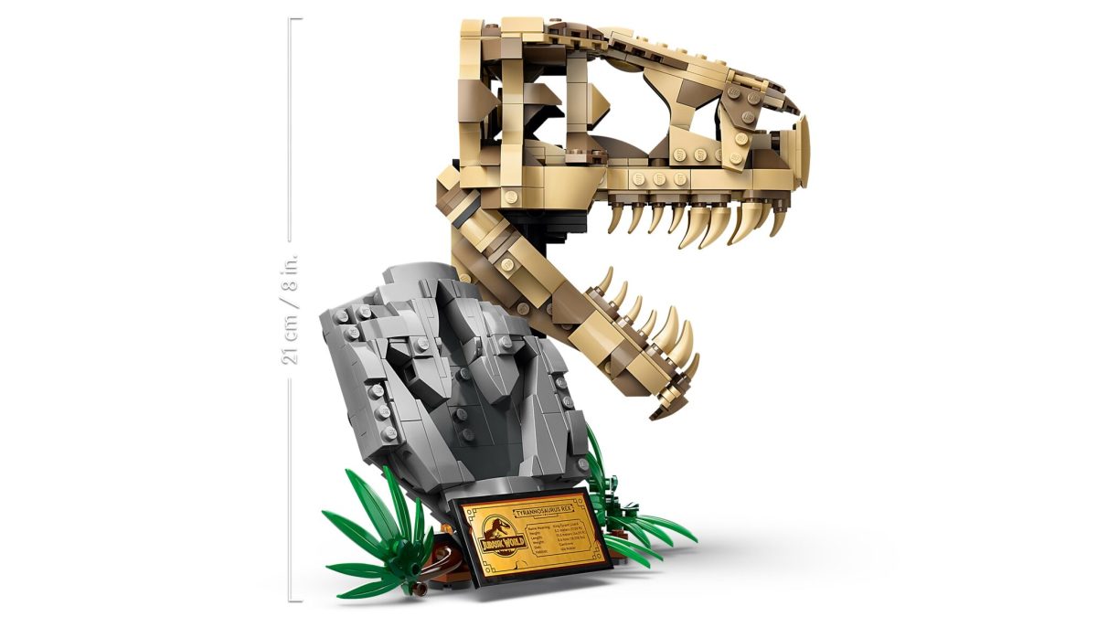 LEGO 76964《侏羅紀世界》恐龍化石 霸王龍頭骨(Dinosaur Fossils: T.rex Skull)腳印模型也非常讚!