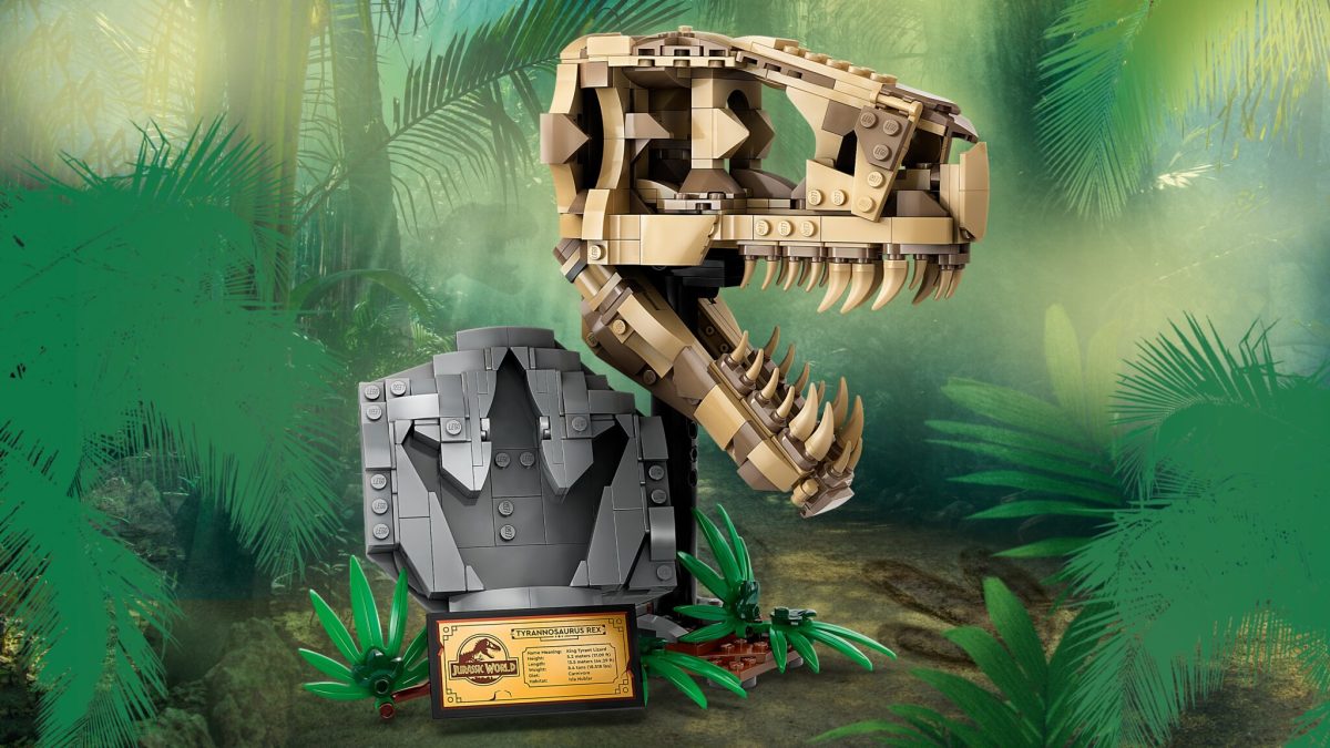 LEGO 76964《侏羅紀世界》恐龍化石 霸王龍頭骨(Dinosaur Fossils: T.rex Skull)腳印模型也非常讚!