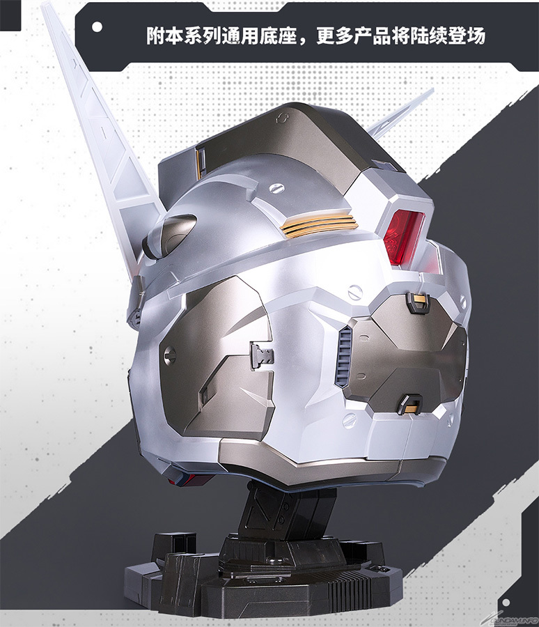 人類比例鋼彈頭像『GUNDAM HEAD Collection RX-78-2 鋼彈 出廠配色版』搭載頭部攝影機發光機構！