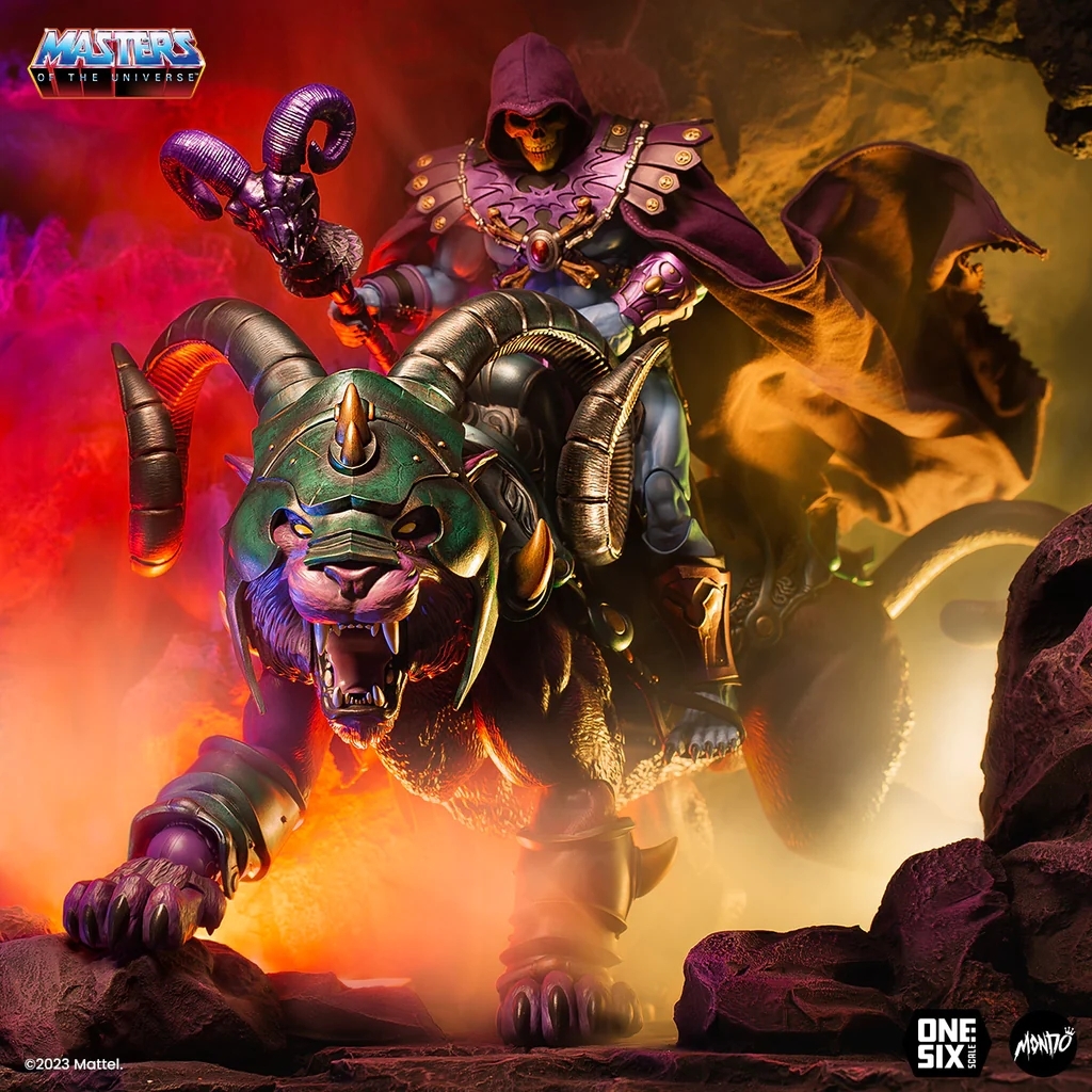 MONDO《太空超人》紫豹（Panthor）1/6 比例可動玩具 骷髏王的兇惡坐騎戰場突入！