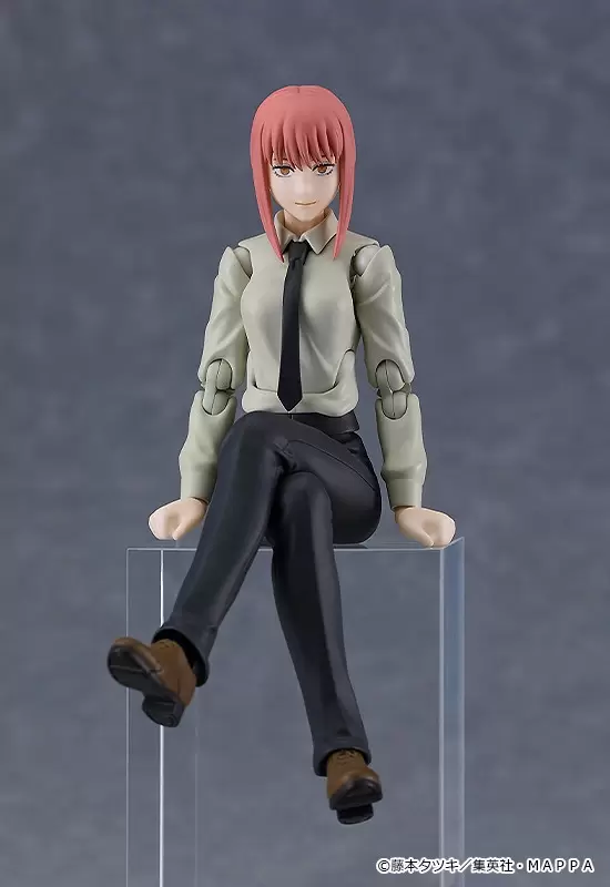 figma『鏈鋸人 真紀真』可動人偶 附棒棒糖、啤酒杯、翹腳下半身等豐富零件!