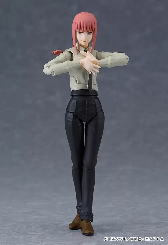 figma『鏈鋸人 真紀真』可動人偶 附棒棒糖、啤酒杯、翹腳下半身等豐富零件!