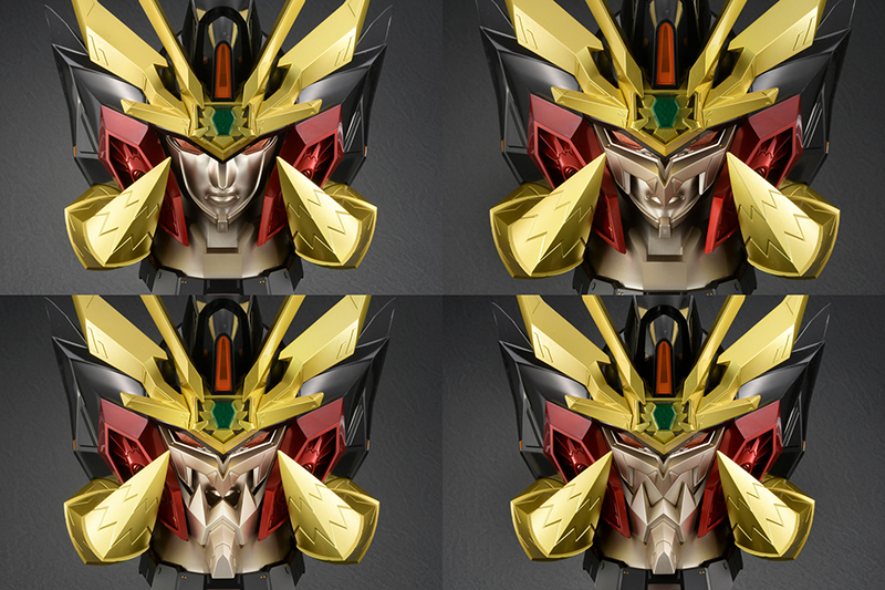 搭載發光發聲機能『AMAKUNI機神 始源我王凱牙 展示頭像』27cm魄力尺寸再現兇狠造型！