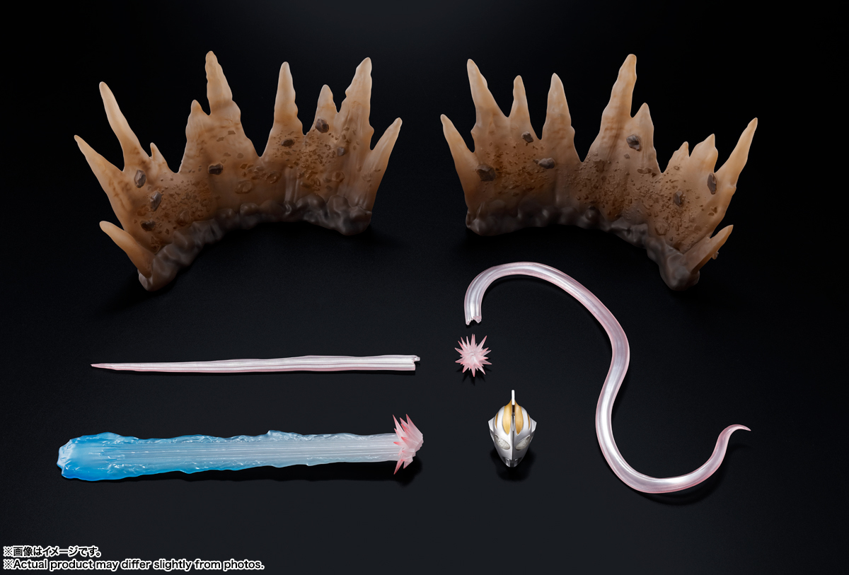 S.H.Figuarts 真骨彫製法『超人力霸王蓋亞V2 用特效零件組』再現光線技與落地魄力沙塵!