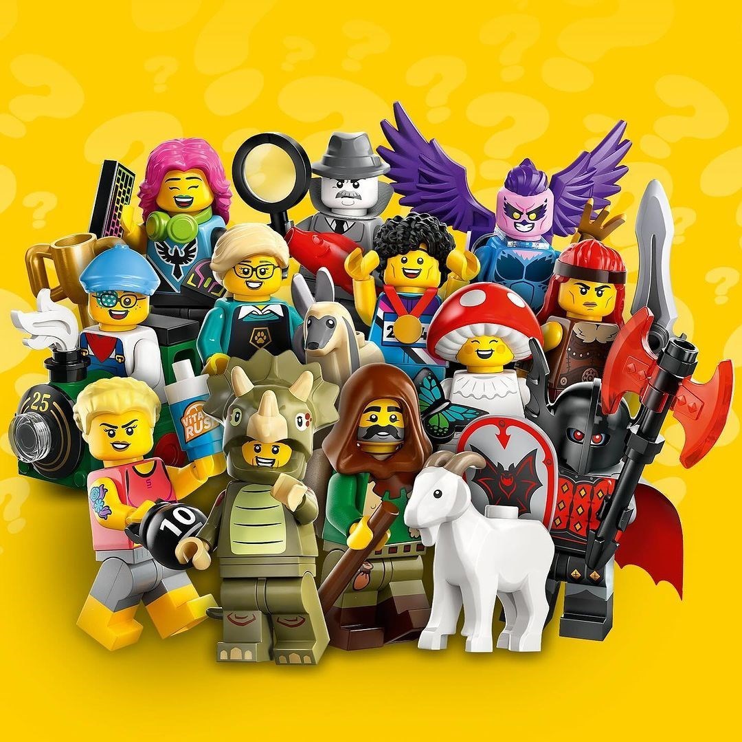 LEGO 71045「樂高人偶抽抽包第二十五彈」三角龍人、蘑菇女孩可愛現身，還有新造型強勢回歸的蝙蝠領主！