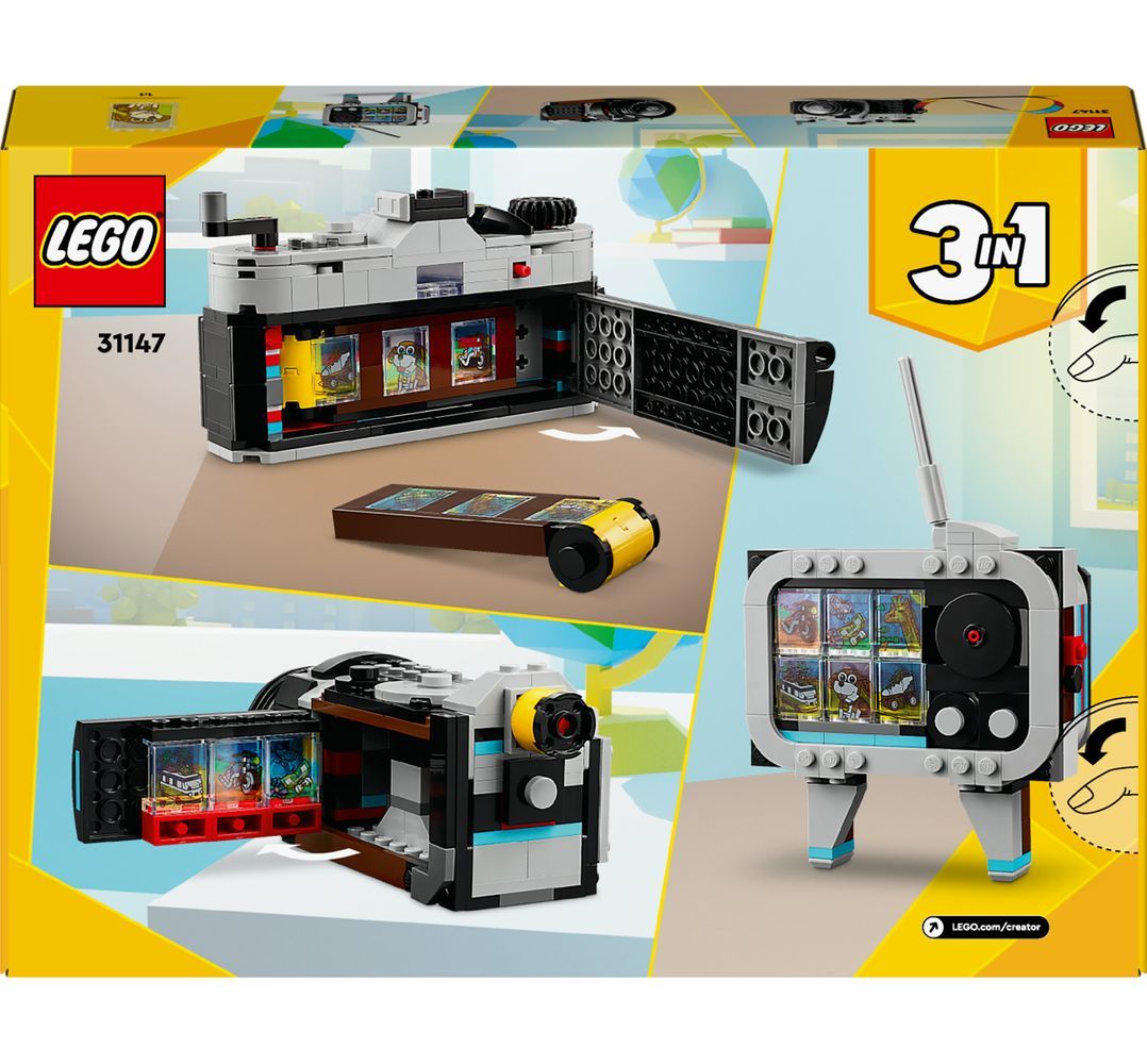 LEGO Creator 系列多款 2024 年 1 月發售的創意百變 3合1 盒組公開 超美復古相機必入手!