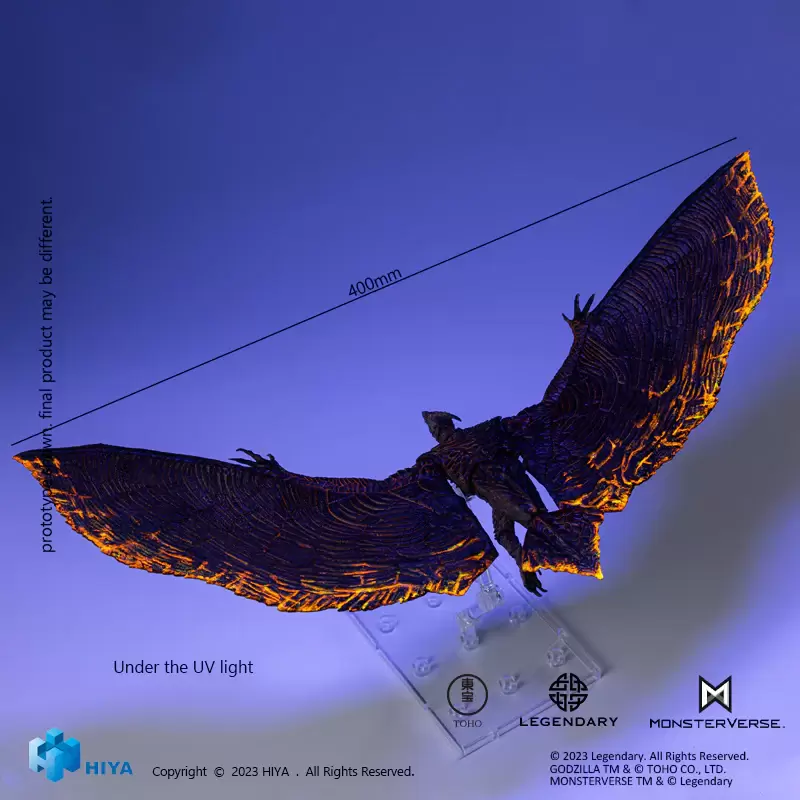 HIYA TOYS『EXQUISITE BASIC系列 拉頓 焰魔』6 吋可動模型 雙翼螢光塗裝實現熾熱岩漿效果！