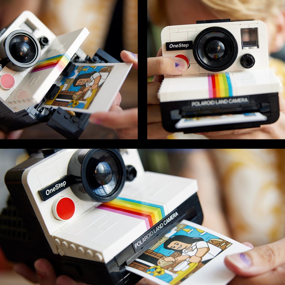 LEGO 21345 Ideas 系列「寶麗來 OneStep SX-70」極經典彩虹機&底片的浪漫組合!