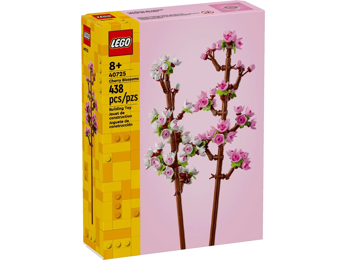 LEGO 40725 創意系列「櫻花」高雅美麗的粉白花朵樂高化!(Cherry Blossoms)