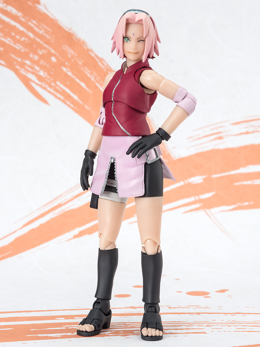 S.H.Figuarts「春野櫻 -NARUTOP99 版本-」可動人偶 紀念插畫魄力十足的金色巨斧細膩再現！