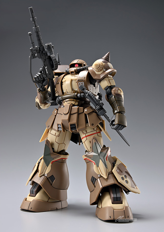 南十字星的堅氣『HG 1/144 高機動型薩克 地上用(尚昊機)』水貼再現特徵的迷彩圖樣!