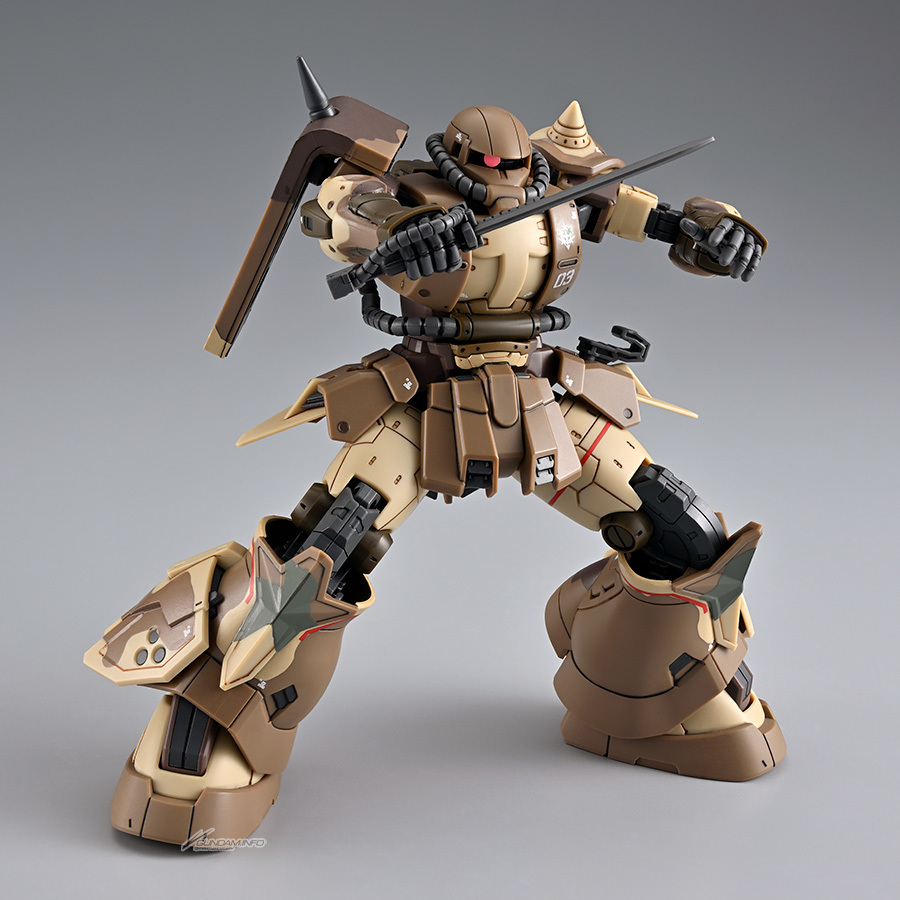 南十字星的堅氣『HG 1/144 高機動型薩克 地上用(尚昊機)』水貼再現特徵的迷彩圖樣!