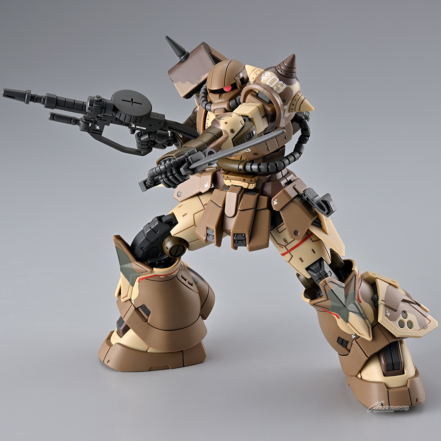南十字星的堅氣『HG 1/144 高機動型薩克 地上用(尚昊機)』水貼再現特徵的迷彩圖樣!