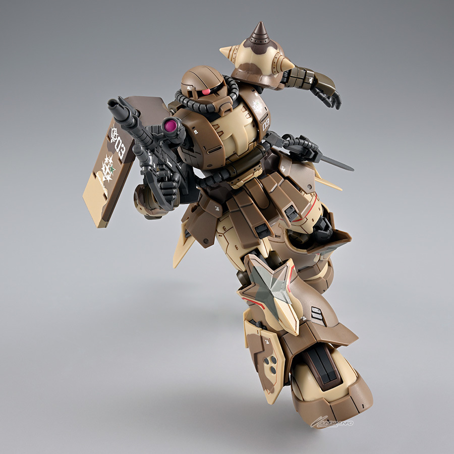南十字星的堅氣『HG 1/144 高機動型薩克 地上用(尚昊機)』水貼再現特徵的迷彩圖樣!