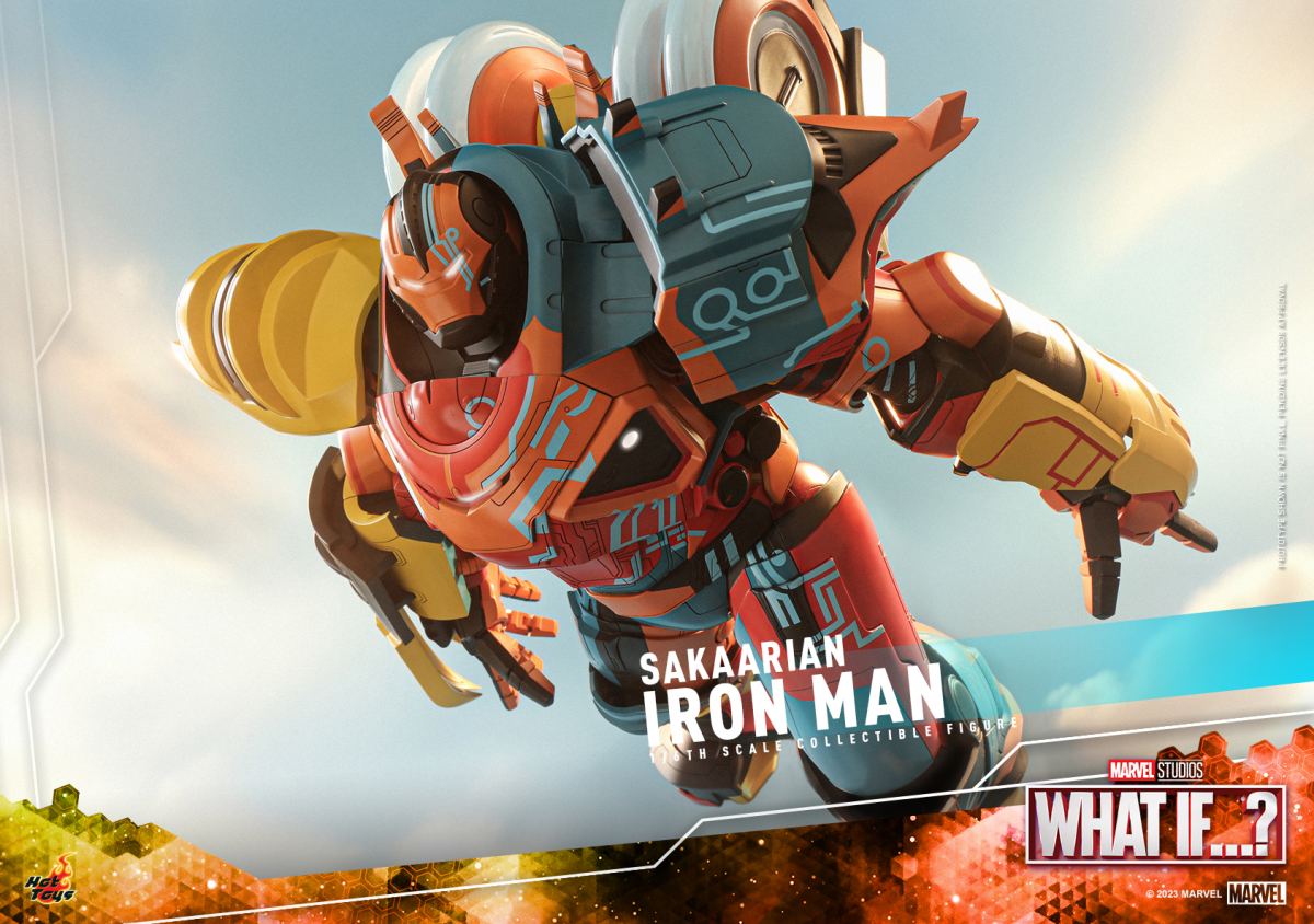 Hot Toys《無限可能：假如…？》薩卡鋼鐵人（Sakaarian Iron Man）1/6 比例收藏級人偶 鮮豔色彩＆厚重身軀再現！