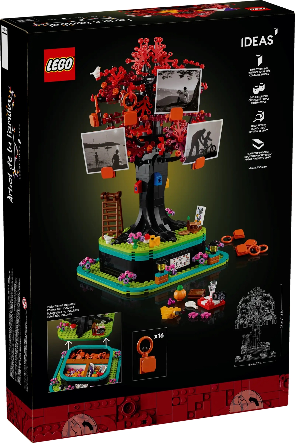 LEGO 21346 Ideas 系列「家族樹」可以掛照片、收納小物的回憶之樹！（Family Tree）