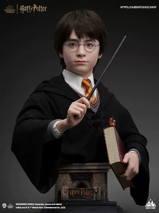 Queen studios『哈利波特 1/1比例胸像』超擬真還原《神秘的魔法石》時期的丹尼爾·雷德克里夫