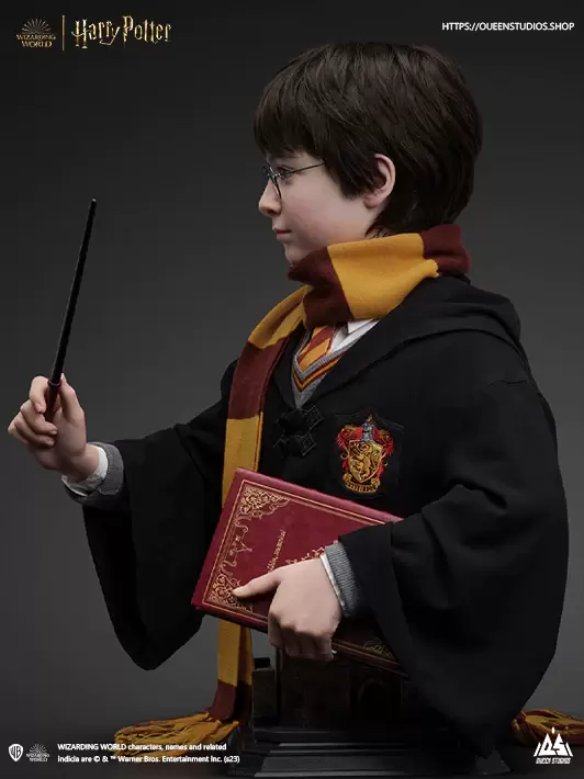Queen studios『哈利波特 1/1比例胸像』超擬真還原《神秘的魔法石》時期的丹尼爾·雷德克里夫