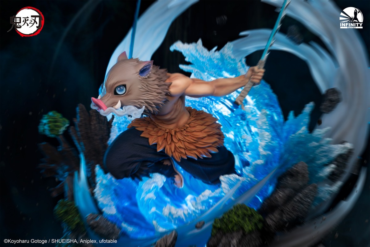 Infinity Studio《鬼滅之刃》嘴平伊之助 1/4 比例場景雕像 獸之呼吸·參之牙 獠牙撕扯!