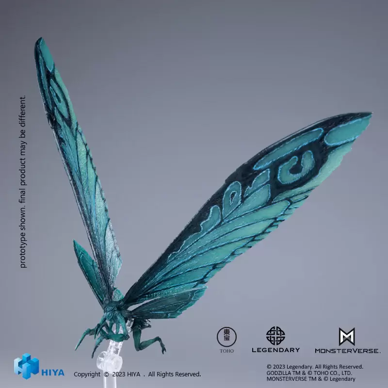 HIYA TOYS『哥吉拉II：怪獸之王 摩斯拉 Emerald Titan Ver.』可動模型 再現電影海報的炫目色澤