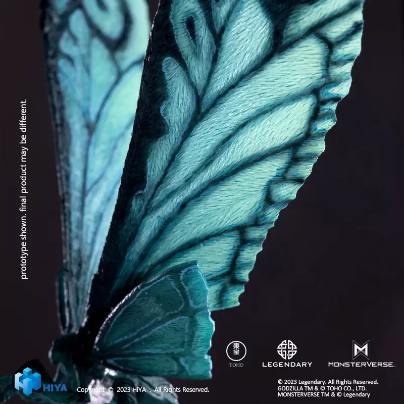 HIYA TOYS『哥吉拉II：怪獸之王 摩斯拉 Emerald Titan Ver.』可動模型 再現電影海報的炫目色澤