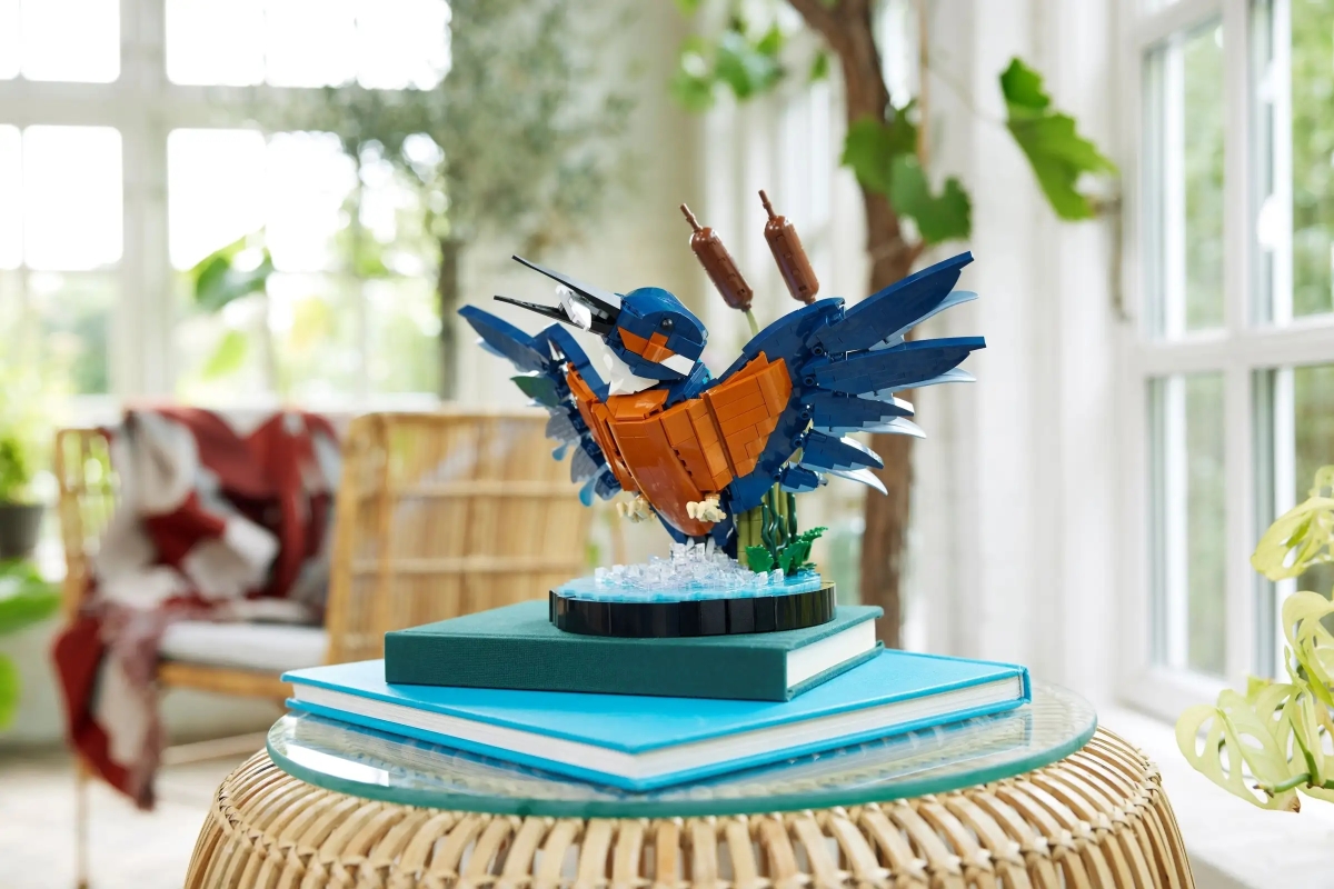 LEGO 10331 Icons 系列「翠鳥」捕魚成功的動感瞬間樂高化!(Kingfisher Bird)