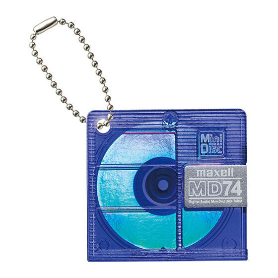 GASHAPON「Maxell MD 迷你吊飾」轉蛋 90年代風靡一時的MD碟片縮小再來！回憶滿滿的彩色半透明塑膠殼