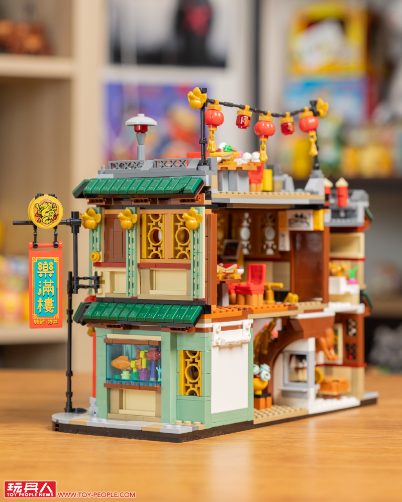 LEGO 80113「樂滿樓」開箱報告 內外都不簡單的中華料理餐館落成!