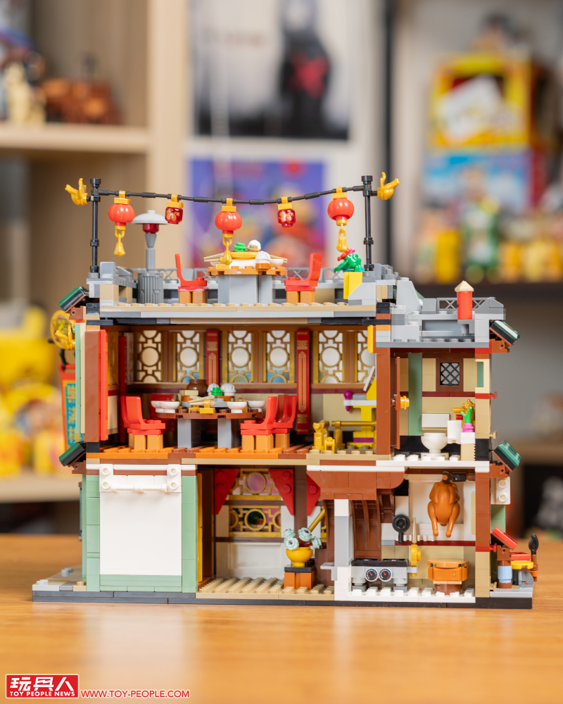 LEGO 80113「樂滿樓」開箱報告 內外都不簡單的中華料理餐館落成!
