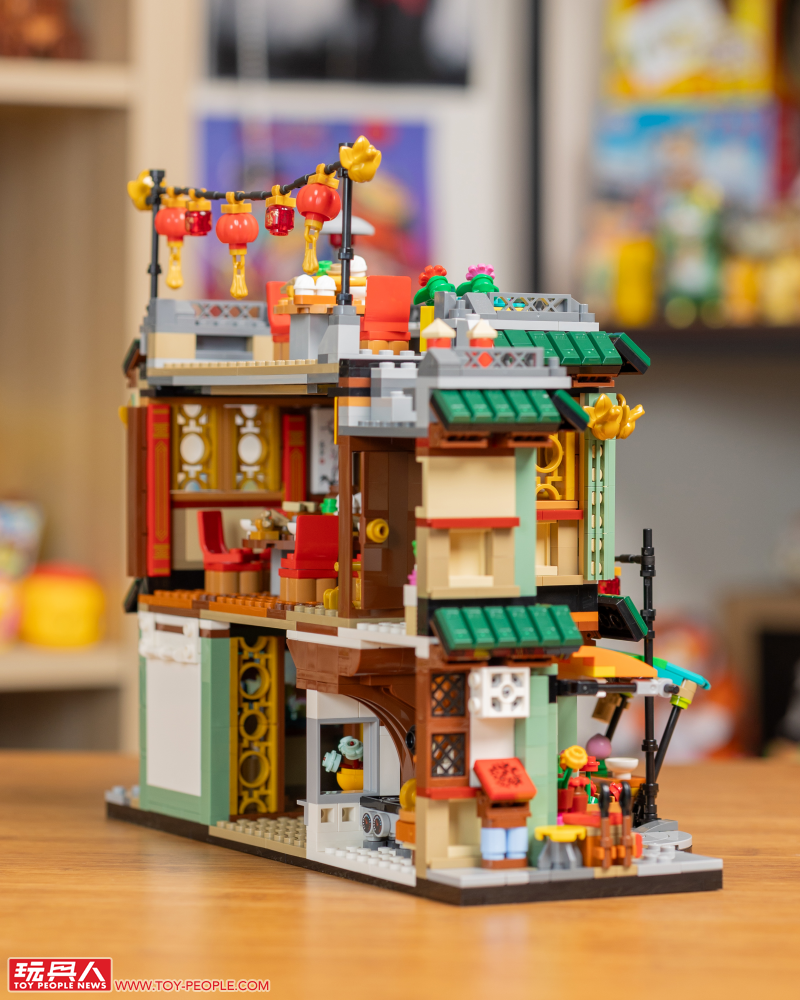 LEGO 80113「樂滿樓」開箱報告 內外都不簡單的中華料理餐館落成!
