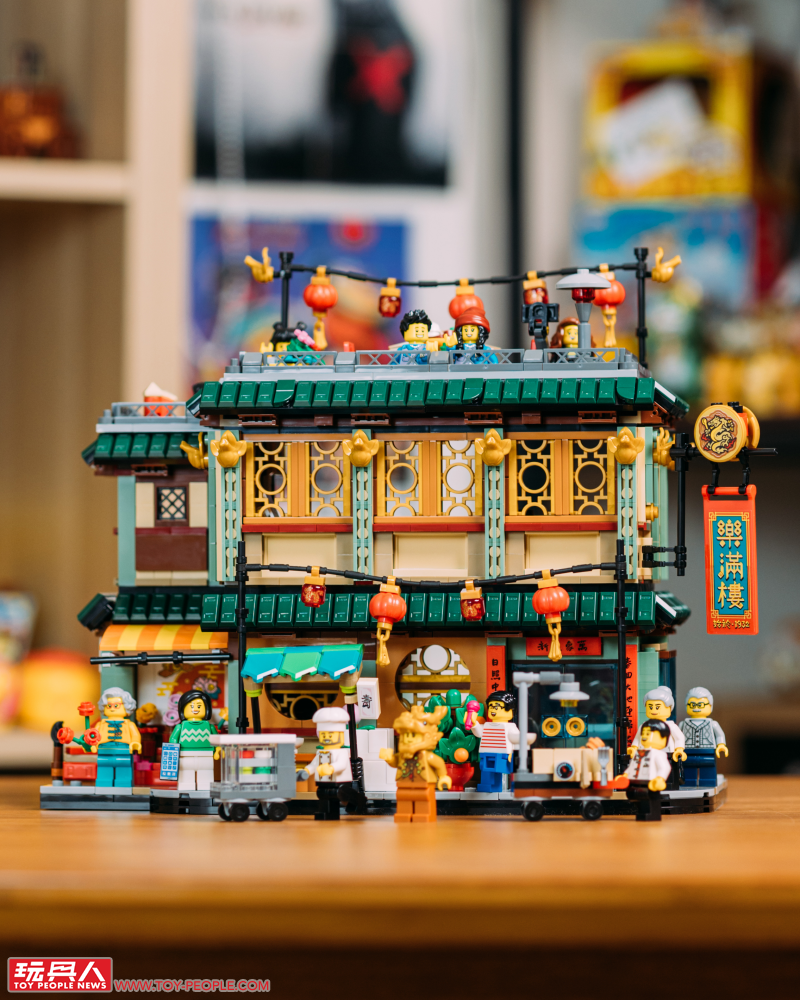 LEGO 80113「樂滿樓」開箱報告 內外都不簡單的中華料理餐館落成!