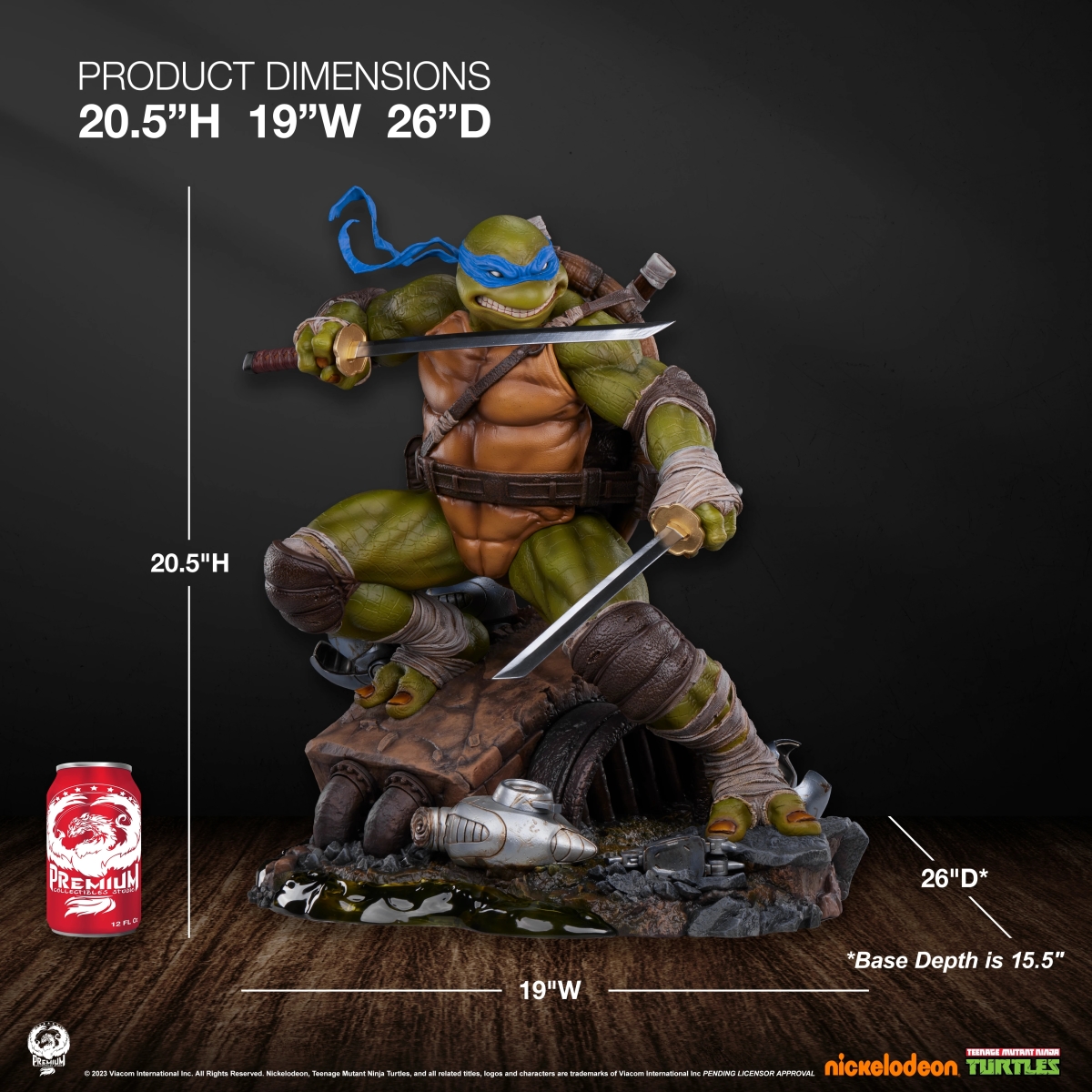 PCS TMNT Legends「李奧納多」(Leonardo)1/3 比例全身雕像 普通版/DX版