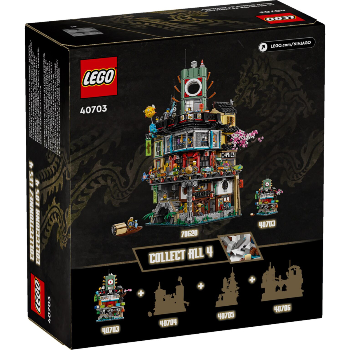 LEGO 40703「旋風忍者城」（NINJAGO City）華麗東洋都市縮小再來！