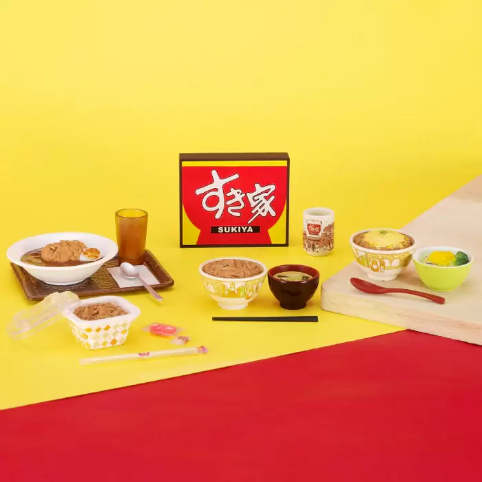 Kenelephant『すき家迷你模型收藏』轉蛋、盒玩 招牌牛丼、店家看板精緻微縮！