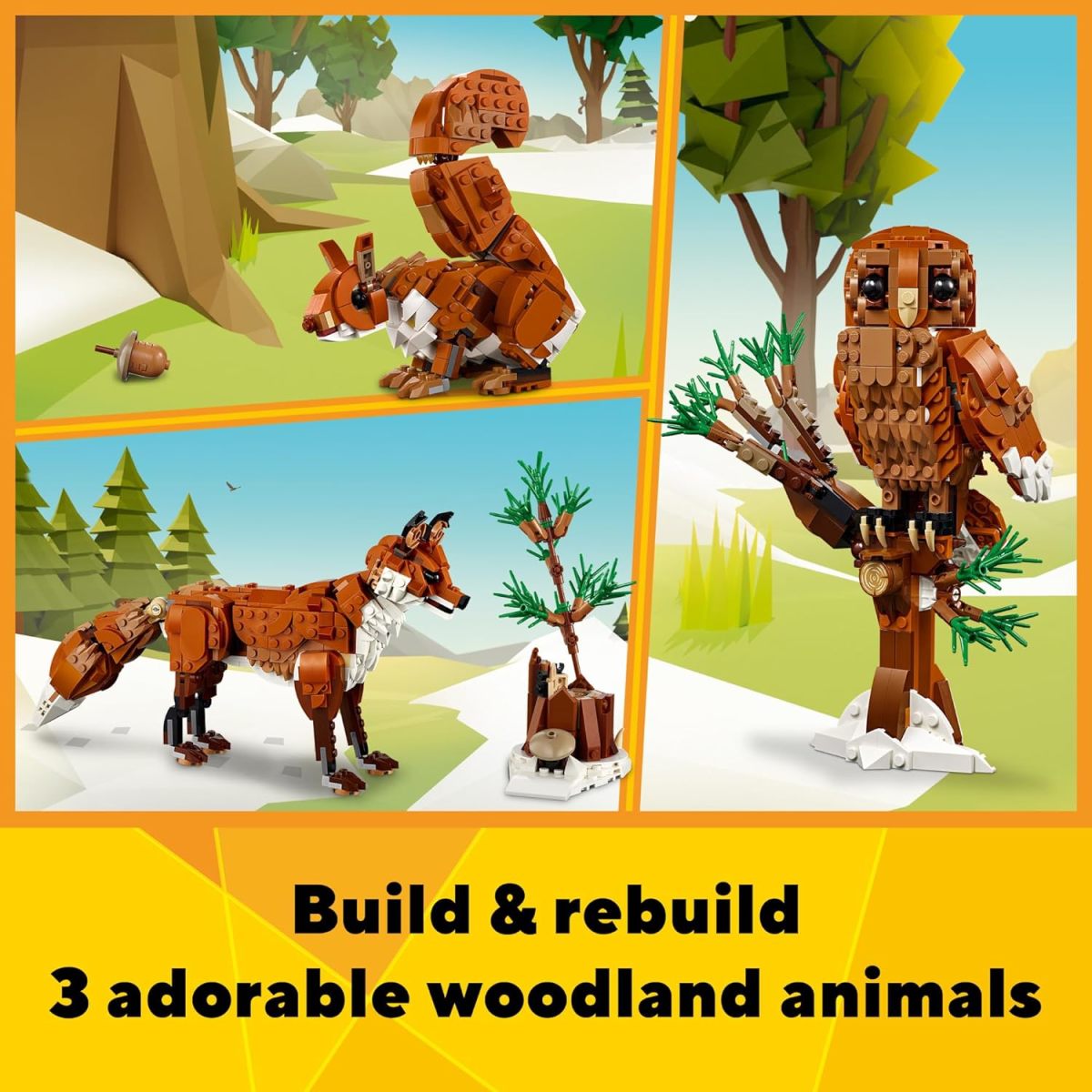 LEGO 31154 創意百變 3合1「森林動物:赤狐」(Forest Animals: Red Fox)